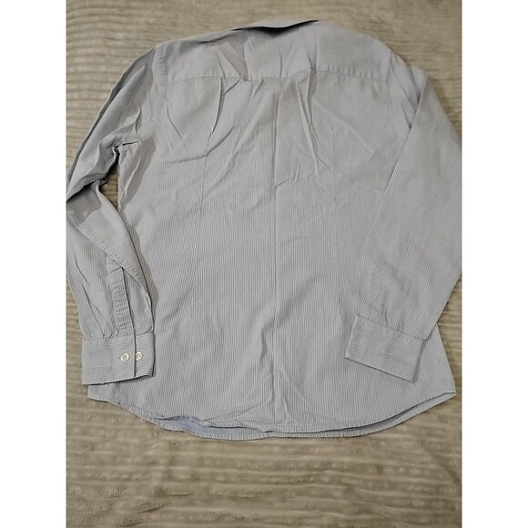 Marc Anthony Print Long Sleeve Button Front Shirt Small Blue Patterned Preppy - Picture 6 of 9